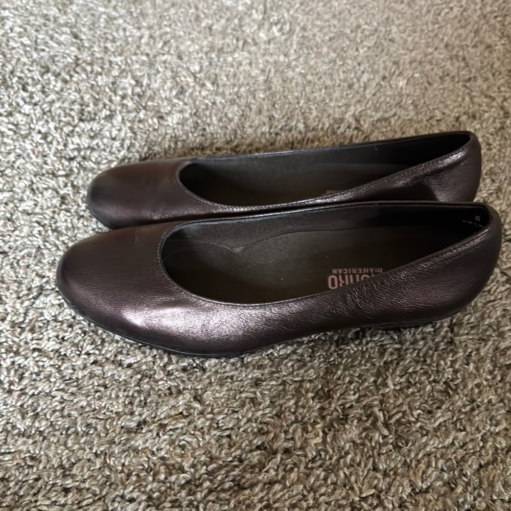 Munro Brown Leather Flats